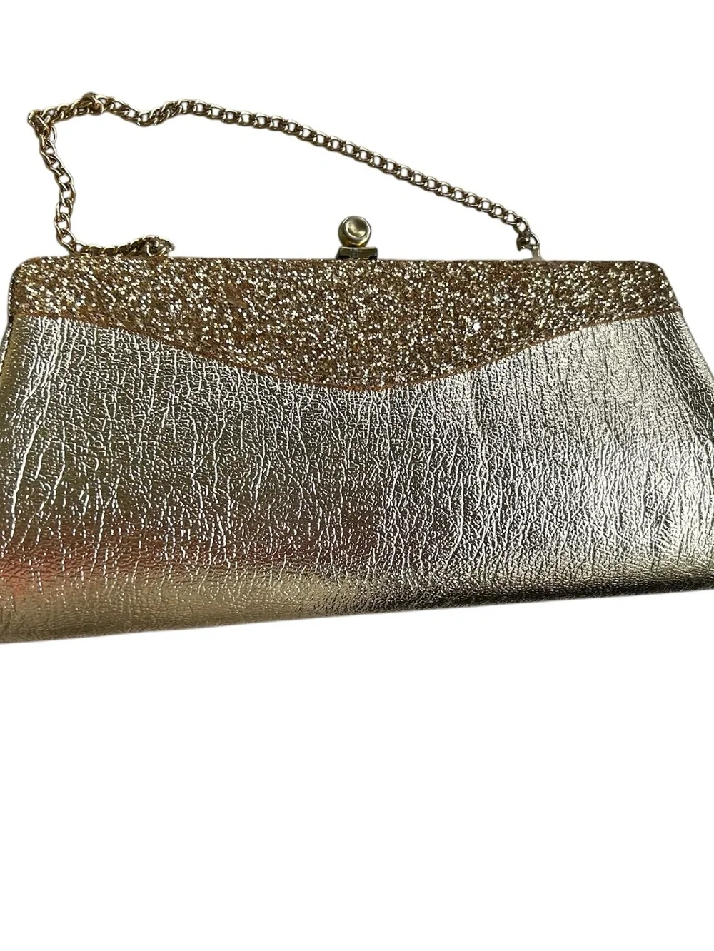 Vintage 1960s Gold Clutch